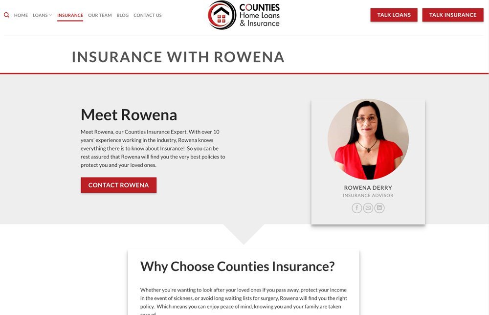 Counties Insurance with Rowena